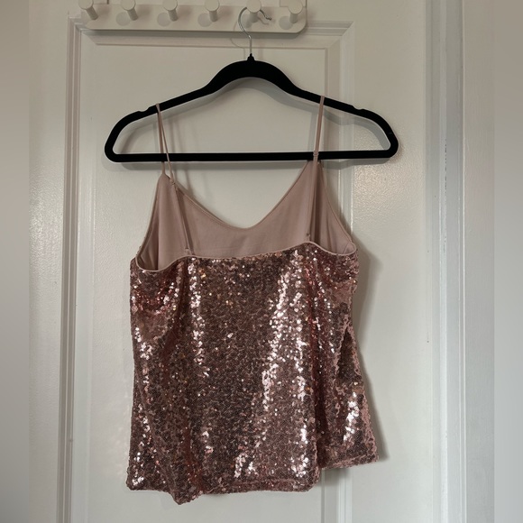Vero Moda Rose Gold Sequin top sz.sm - Picture 4 of 5